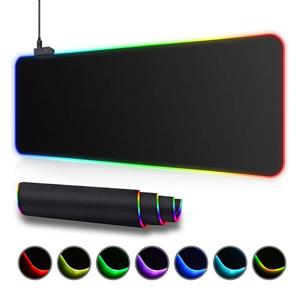 RGB LED 라이트 마우스 패드 방수 대형 게임용 마우스 패드 게이머 마우스 카펫 빅 마우스 키보드 패드 PC 데스크 플레이 매트 백라이트 포함