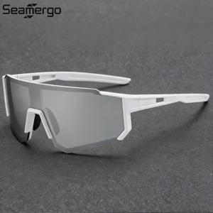 SEAMERGO 패션 UV 방지 자외선 차단 사이클링 선글라스 개성있는 스포츠 스키 등산용 투명 보호 방풍 안경