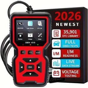 자동차 OBD2 스캐너 진단 도구 V519 다국어 OBDII 자동차 전압 테스터 엔진 결함 코드 스캐너 자동차 코드 리더
