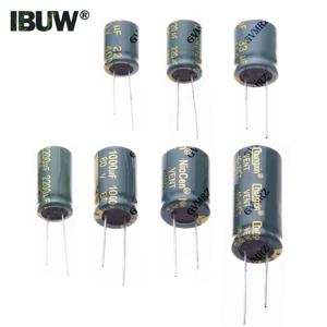 6.3V 10V 16V 25V 35V 50V 63V 100V 160V 고주파 저 ESR 알루미늄 커패시터 100UF 220UF 330UF 470UF 680UF 1000UF 1500UF