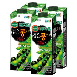 베지밀 검은콩 고칼슘 두유 950ml 4개