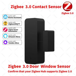 Zigbee 3.0 도어 윈도우 센서 접촉 센서 Zigbee 허브는 홈 어시스턴트와 함께 작동해야 합니다. Yandex Alexa ZHA Zigbee2MQTT