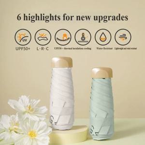 저가 프로모션 미니 양산 포켓 우산 비닐 접이식 UV 자외선 차단 햇빛 가리개 포켓 파라솔