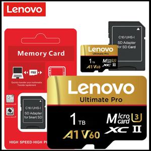 레노버 SD 메모리 카드 128GB 256GB 512GB 1TB 마이크로 SD 카드 V60 U3 플래시 카드 TF 카드 메모리 마이크로SD 인스타360 DJI 드론용