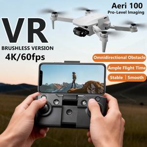 미니 드론 4K 프로페셔널 에어리 100 FPV 카메라 탑재 자동 복귀 UHD 카메라 6축 짐벌 와이파이 원격 조종 RC 헬리콥터 장난감