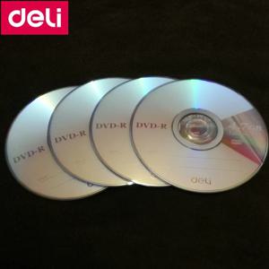 4개/몫 Deli 3724 DVD-R 빈 디스크 기록 가능 DVD 단일 칩 기록 가능 디지털 다목적 4.7GB/120min/16x DVD-R 디스크