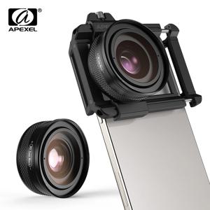 APEXEL 10-20X 줌 매크로 렌즈 HD 마이크로 폰 카메라 렌즈는 iPhone 용 아이 매크로 사진을 지원합니다. 삼성 모든 스마트 폰