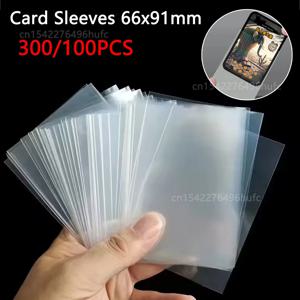 300/100PCS 66x91mm 카드 슬리브 게임 카드 슬리브 보호대 이탈리아 Brainrot 트레이딩 카드 슬리브 Collectible Cards Storage