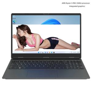도매 15.6인치 고급 게이밍 노트북 AMD 라이젠 5 프로 3500U 프로세서 영어 풀사이즈 고급 비즈니스 키보드 노트북