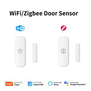 Tuya WiFi 또는 Zigbee 도어/창문 센서 스마트 홈 개폐 알람 보안 시스템 스마트 라이프 원격 모니터링