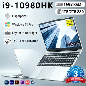 2026 인텔 코어 i9-10980HK 노트북 15.6인치 윈도우11 프로 16GB 램 1TB/2TB SSD 지문인식 잠금해제 오피스 비즈니스 게이밍 노트북