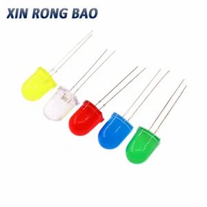 DIY PCB 회로 투명 확산 아두이노 전구, LED 발광 다이오드, 레드, 화이트, 옐로우, 그린, 블루, 3V, F10, 10mm, 10 개