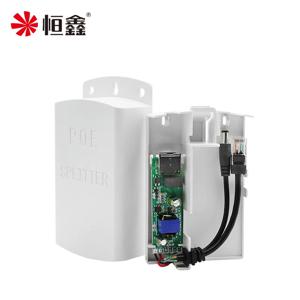 야외 PoE 스플리터 어댑터, 방수 박스, IP 카메라용 이더넷을 통한 전원 공급 장치, 48V 전송, 12V, 1.2A, 4A, 10 Mbps, 100Mbps