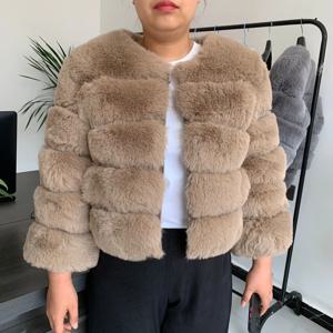 여성용 인조 모피 코트, 고품질 인조 여우 모피 코트, 푹신한 모피 코트, 우아한 인조 모피 7xl 플러스 사이즈 여성 의류, 가을 겨울