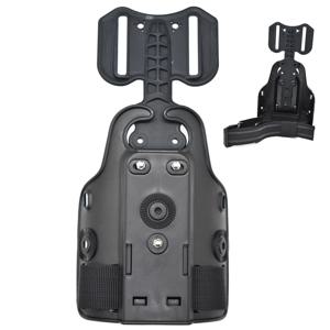 전술 드롭 레그 플랫폼 글록 17 19 베레타 M9 콜트 1911 P226, 블랙, 사냥 액세서리 용 범용 드롭 레그 홀스터 패널