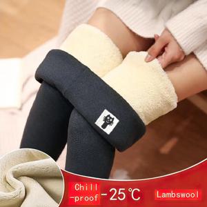 열 Lambwool 레깅스 여성 겨울 두꺼운 양털 안감 신축성있는 따뜻한 하이트 허리 스키니 피트니스 레깅스 소프트 운동 스타킹