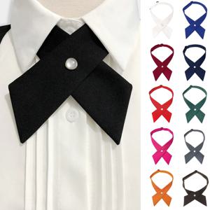 여자 학생 유니폼 나비 넥타이 넥타이 솔리드 남성 여성 솔리드 전문 BowTie 여성 크로스 데이 넥타이 댄스 파티 졸업 캐주얼