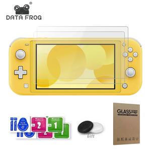 DATA FROG 2PCS 스위치 라이트용 강화 유리 화면 보호기 HD 투명 보호 필름