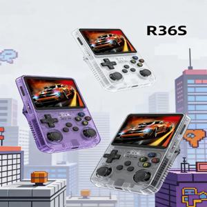 128G R36S 레트로 휴대용 비디오 게임 콘솔 리눅스 시스템 3.5인치 IPS 스크린 R35s 프로 휴대용 포켓 비디오 플레이어 64GB 게임