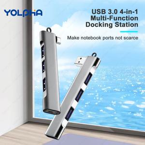 4 포트 고속 허브 고속 4 포트 USB 3.0 데스크탑 PC 노트북 어댑터 용 멀티 허브 분배기 확장