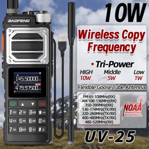 Baofeng UV-25 에어 밴드 워키 토키 무선 복사 주파수 NOAA Type-C 충전기 AM 장거리 UHF VHF 999CH Ham 양방향 라디오
