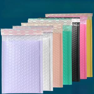 10Pcs 버블 메일러 버블 패딩 메일 링 봉투 메일러 폴리 포장 배송 가방 블랙 비즈니스 용품