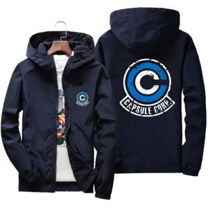 Capsule Corp Cool Dynocaps Anime Gym 남성용 후드 스포츠 셔츠 남성용 봄, 가을 후드 낚시 야외 스포츠 자켓