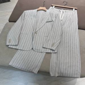 캐주얼 수입 린넨 루즈 스트레이트 레그 팬츠, 세트
