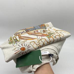 남성용 순면 반팔 티셔츠 레트로 일본 브랜드 컷 라벨 제거된 반팔 프린트 캐주얼 패션 여름 상의