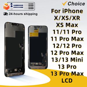 AAA++ OLED LCD 디스플레이 iPhone X XS XR 11 11Pro 12Pro 13Pro 12Mini 13 13Mini Pantalla 터치 스크린 어셈블리 교체 부품