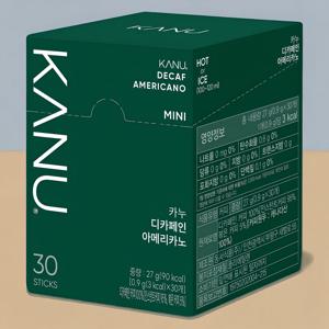 맥심 카누 미니 디카페인 아메리카노 30T 1통