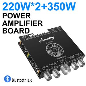 YS-S350H 220Wx2+350W 고출력 서브우퍼 앰프 보드 2.1 채널 BT5.1 앰프 보드 TPA3251 USB AUX