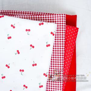 160x50cm 붉은 과일 어린이 능직 면 부드러운 직물 수제 대형 침대 시트 이불 커버 봉제 천