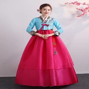 여성 고대 한복 무대 공연 의상 한국 궁궐 의상 결혼식 웨딩 파티 의상 소수민족 궁궐 댄스웨어