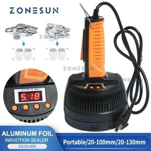 ZONESUN ZS-DL800 휴대용 유도 밀봉기 휴대용 전자기 병 밀봉기 알루미늄 호일 뚜껑 플라스틱 바이알