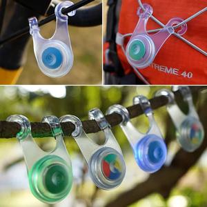 10PCS 야외 캠핑 장식 LED 조명, 텐트 걸이형 로프 조명, 배낭 자전거 미등, 실리콘 캠핑 조명