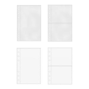 바인더 포켓 슬리브 10개, 6링 플래너 리필 페이지, 카드 리필용 보호 슬리브, 사진 엽서 저널용