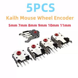 새로운 5PCS Kailh 방진 마우스 휠 인코더 레드 코어 5MM 7MM 8MM 9MM 10MM 11MM