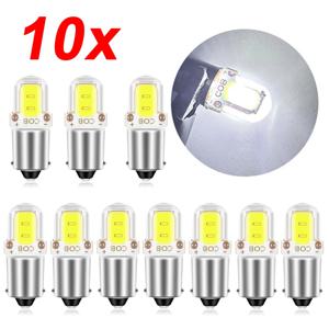 2/10개 BA9S LED T4W H6W LED-CANBUS COB 2 LED 전구 자동차 실내 번호판등 마커 독서등 자동차 램프 화이트 6000K 12V