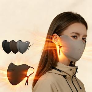 여성을위한 겨울 따뜻한 얼굴 마스크 고품질 세탁 가능 재사용 가능한 방진 방풍 입 머플 겨울 따뜻한 통기성 마스크