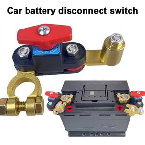 12V-24V 자동차 배터리 차단 스위치 양방향 연결 회전 가능 차단 스위치 전원 차단 방지 누전 차단기
