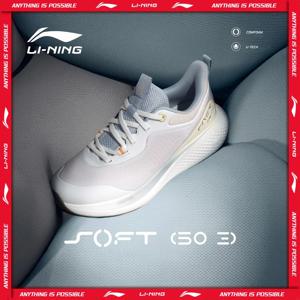 Li-Ning 여성용 SOFT GO 3 슬립온 캐주얼 워킹 슈즈 COMFOAM 유연한 LiNing 편안한 반사 스니커즈 AGLW002