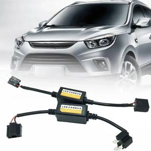 신제품 1~4PCS LED 캔버스 자동차 헤드라이트 에러 프리 저항기 SUV 안개등 H4 H7 H1 H11 9006 9007 어댑터 안티 플리커 도구