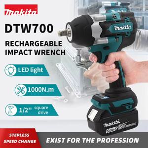 Makita 마키타 전동 렌치 DTW700 브러시리스 다기능 충전식 18V 리튬 배터리 자동차 수리용 고토크 임팩트 렌치