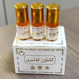 3ml 알코올 프리 파키스탄 골드 향수 사우디아라비아 플로럴 프루티 소형 향수 롤러볼 아랍 향수 롤러