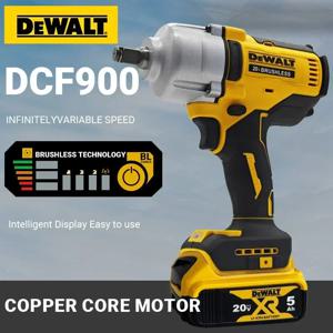 무선 브러시리스 헤비듀티 임팩트 렌치 DEWALT DCF900 20V 리튬이온 고속 충전 1/2인치 드라이브
