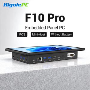 하이골 F10 프로 10.1인치 팬리스 미니 PC 인텔 N5100 윈도우 11 WiFi5 8GB 128GB 5000mAh 4K RS-232 노트북 데스크탑 PC 미니 컴퓨터