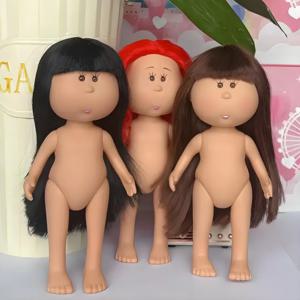 새로운 24cm 스페인 귀여운 감자 인형 미아 인형 애니메이션 BJD 비닐 드레스업 인형 콩눈 인형 어린이 친구 장난감 소녀 DIY 장난감 선물