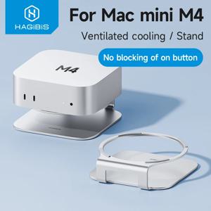 Mac mini M4/M4 Pro 스토리지 홀더 용 Hagibis 데스크탑 스탠드 알루미늄 도크 방열 브래킷 냉각 마운트 액세서리