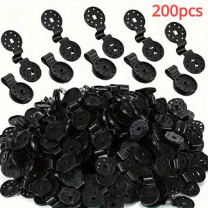 50-200Pcs 내구성 있는 플라스틱 그늘막 클립-그늘막 커튼, 정원 그물망 및 야외 텐트 액세서리용 원형 메쉬 고정 클립